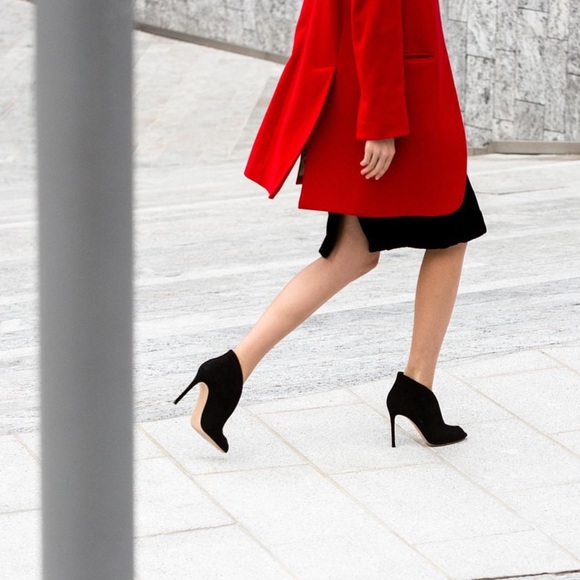 GIANVITO ROSSI Iconic Suede Vamp D'Orsay Booties Size: 11 | IT 41 - Picture 3 of 17